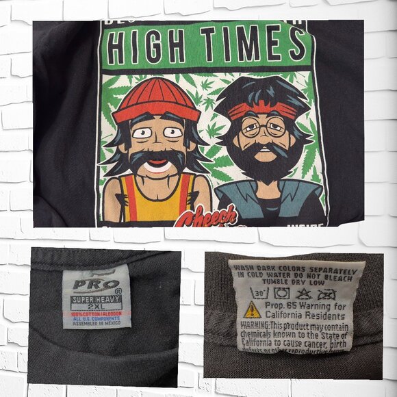 Cheech & Chong “High Times” Graphic Tee – Size 2XL - Picture 5 of 7